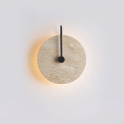 Round Travertine Wall Lamp-DWHOME