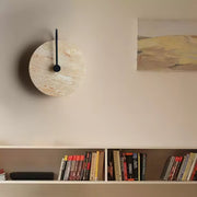 Round Travertine Wall Lamp-DWHOME