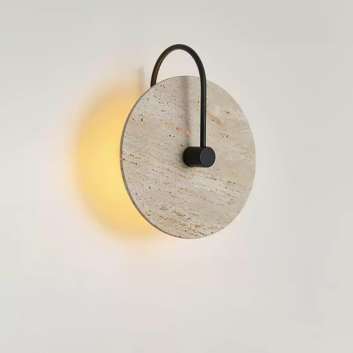 Round Travertine Wall Lamp - DWHOME