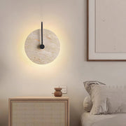 Round Travertine Wall Lamp-DWHOME
