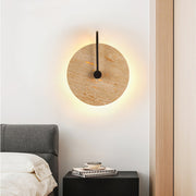 Round Travertine Wall Lamp-DWHOME
