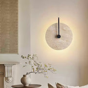 Round Travertine Wall Lamp-DWHOME