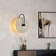 Round Travertine Wall Lamp-DWHOME