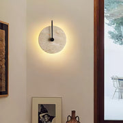 Round Travertine Wall Lamp-DWHOME
