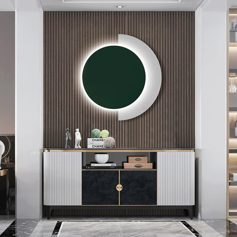 Rounded Abstract Art Sconce-DWHOME