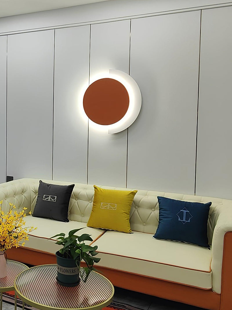 Rounded Abstract Art Sconce-DWHOME