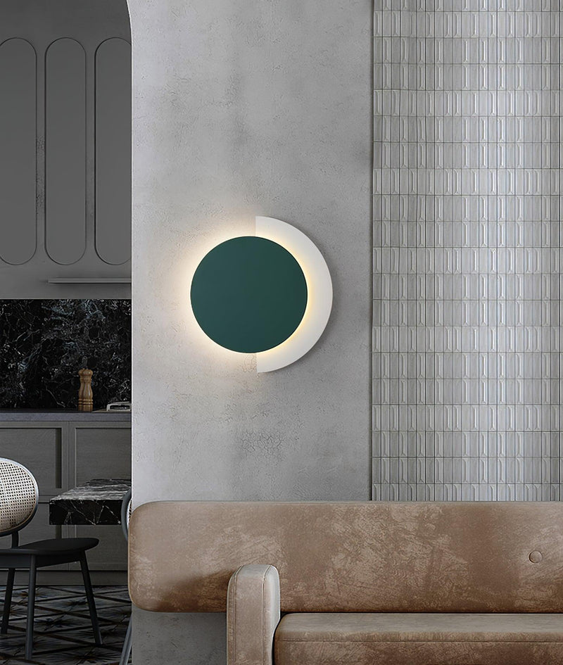 Rounded Abstract Art Sconce-DWHOME