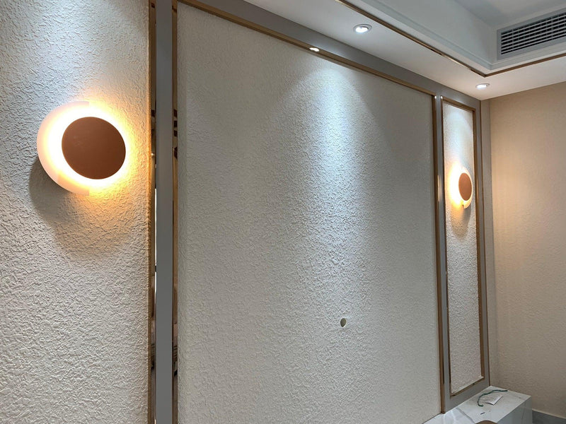 Rounded Abstract Art Sconce-DWHOME