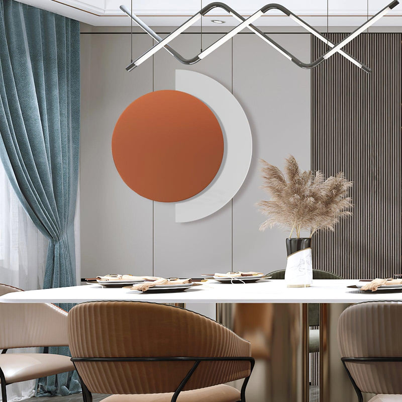 Rounded Abstract Art Sconce-DWHOME