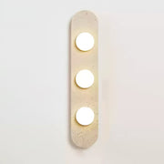 Rounded Travertine Wall Sconce-DWHOME