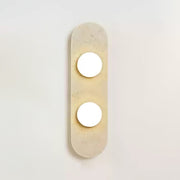 Rounded Travertine Wall Sconce-DWHOME