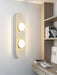 Rounded Travertine Wall Sconce-DWHOME