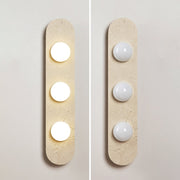Rounded Travertine Wall Sconce-DWHOME