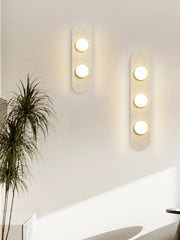Rounded Travertine Wall Sconce-DWHOME