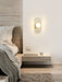 Rounded Travertine Wall Sconce-DWHOME