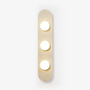 Rounded Travertine Wall Sconce-DWHOME