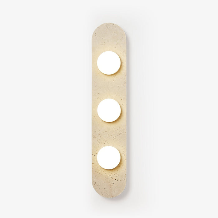 Rounded Travertine Wall Sconce-DWHOME