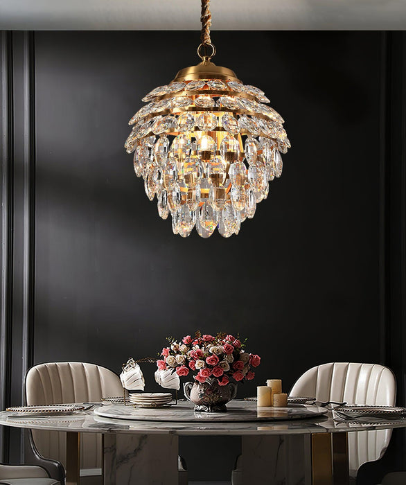 Roxanne Crystal Pendant Light-DWHOME