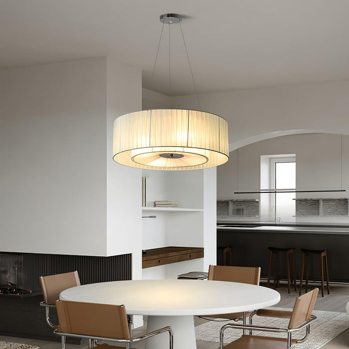 Ruffle Pleated Pendant Lamp-DWHOME