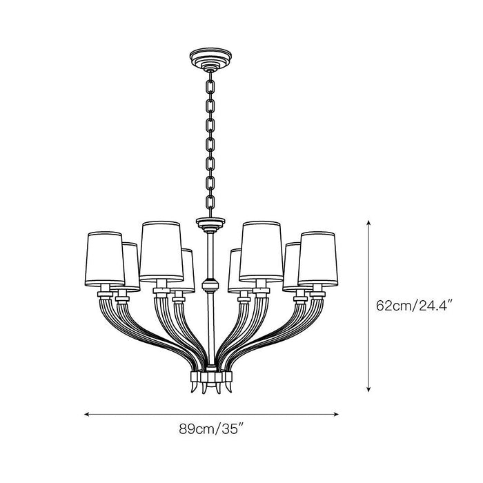 River Reed Chandelier-DWHOME
