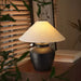 Rustic Black Ceramic Table Lamp-DWHOME