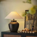 Rustic Black Ceramic Table Lamp-DWHOME
