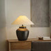 Rustic Black Ceramic Table Lamp-DWHOME