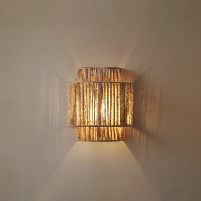 Rustic Weave Wall Lamp-DWHOME
