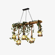 Chandelier rustique en bois - DWHOME