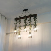 Chandelier rustique en bois - DWHOME