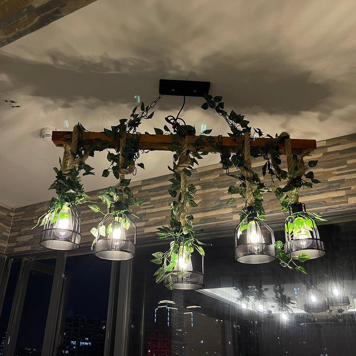 Rustic Wooden Chandelier - DWHOME