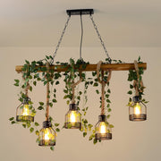 Chandelier rustique en bois - DWHOME