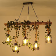 Chandelier rustique en bois - DWHOME