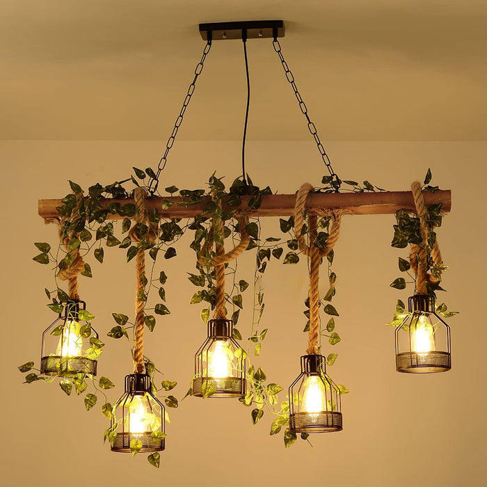 Rustic Wooden Chandelier - DWHOME