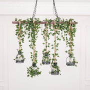 Chandelier rustique en bois - DWHOME