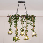 Chandelier rustique en bois - DWHOME
