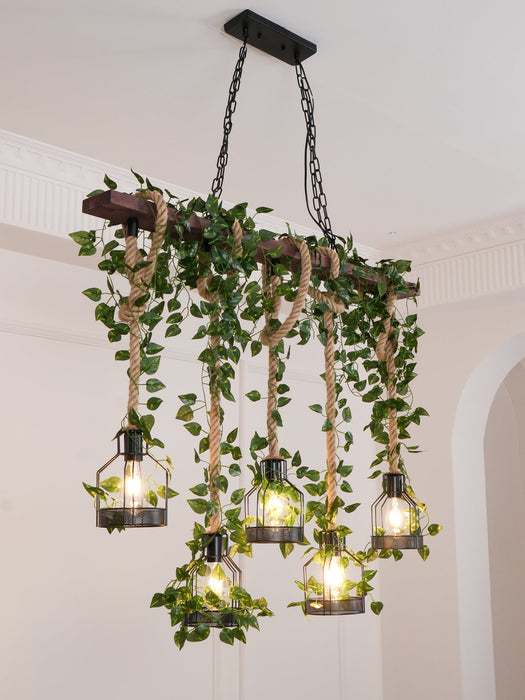 Rustic Wooden Chandelier