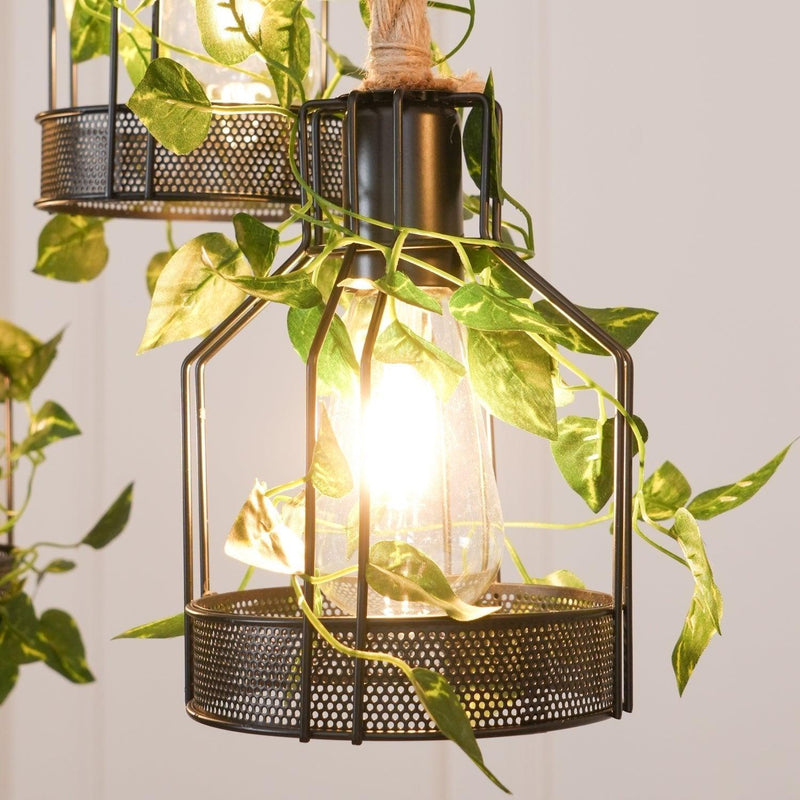 Chandelier rustique en bois - DWHOME