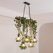 Chandelier rustique en bois - DWHOME