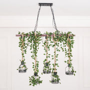 Chandelier rustique en bois - DWHOME