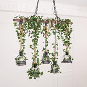 Chandelier rustique en bois - DWHOME