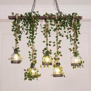 Chandelier rustique en bois - DWHOME