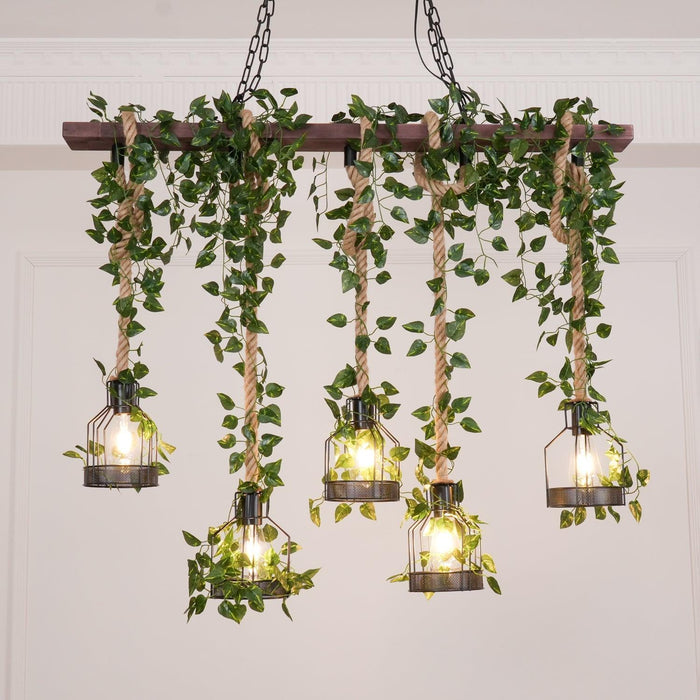 Rustic Wooden Chandelier - DWHOME