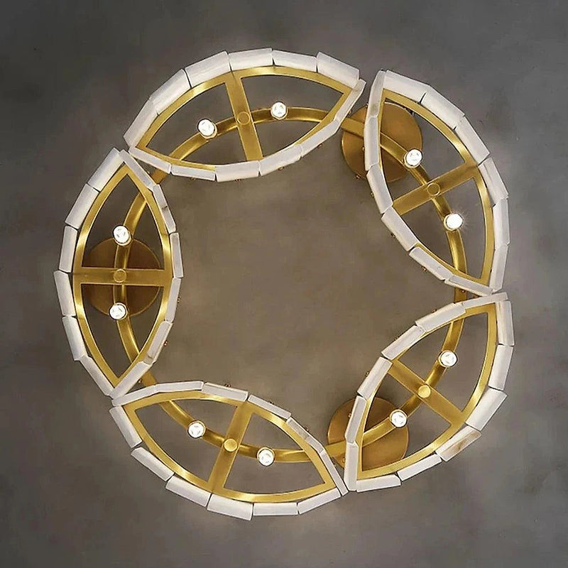 Natural Marble Modern Chandelier Light-DWHOME