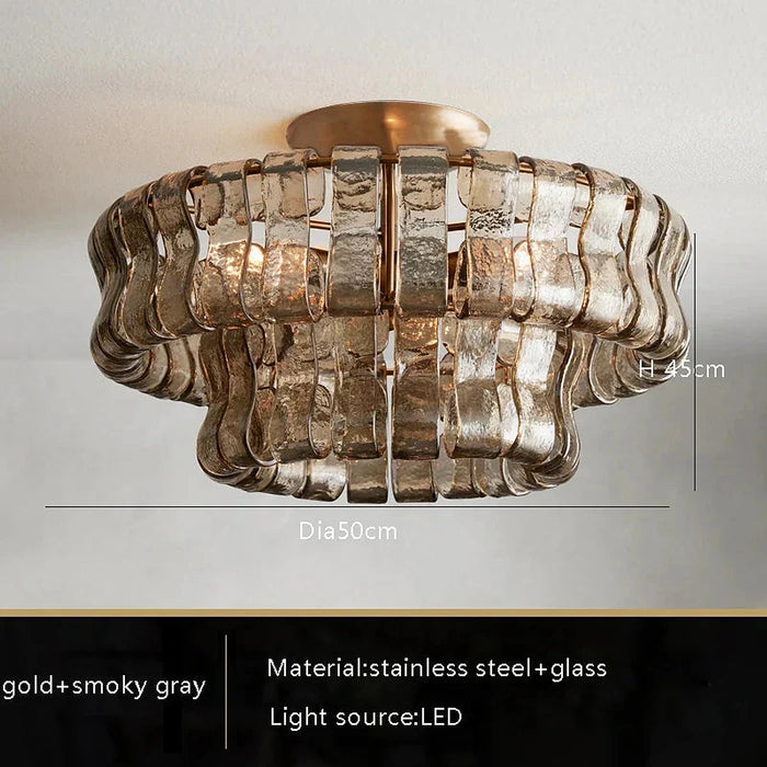 Riviera Flush Mount Chandelier-DWHOME