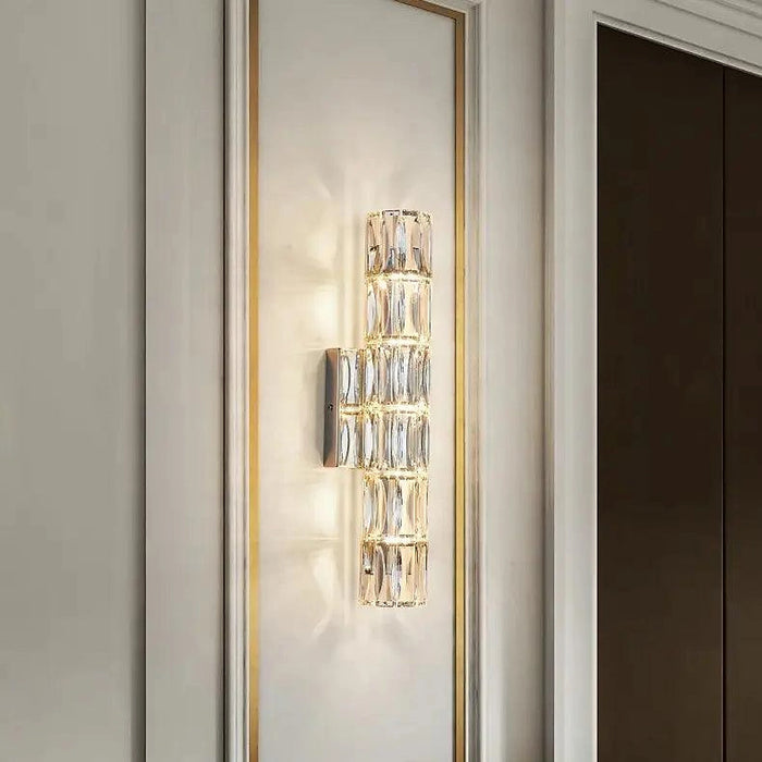 Bacci Crystal Wall Light Sconce-DWHOME