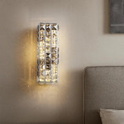 Bacci Smoke & Clear Crystal Wall Sconce-DWHOME