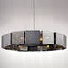 Stainless Steel Industrial Modern Ring Chandelier.