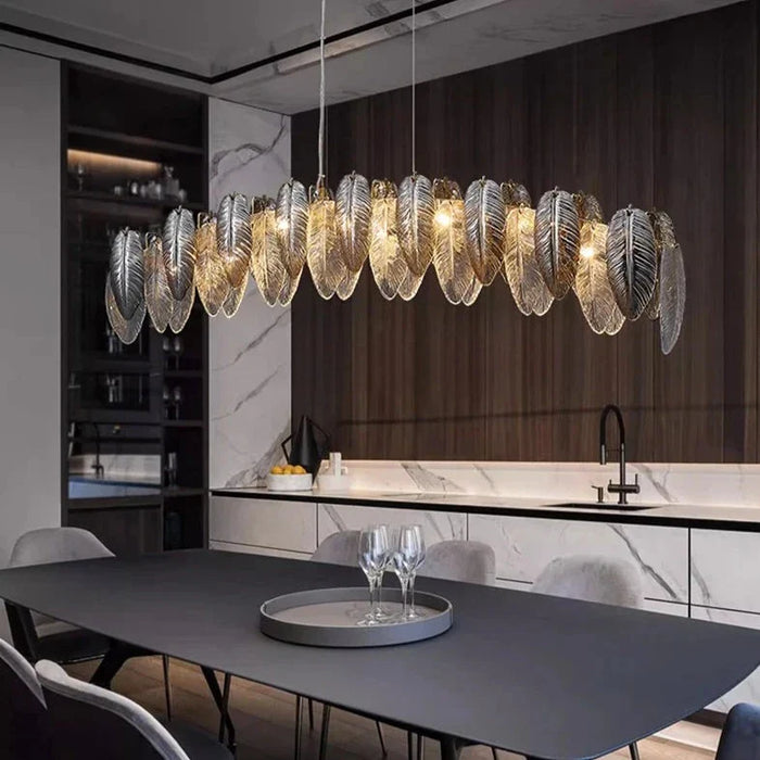 Giatti Glass Dining Room Chandelier.