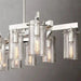 Leroi Chrome Dining Room Chandelier-DWHOME